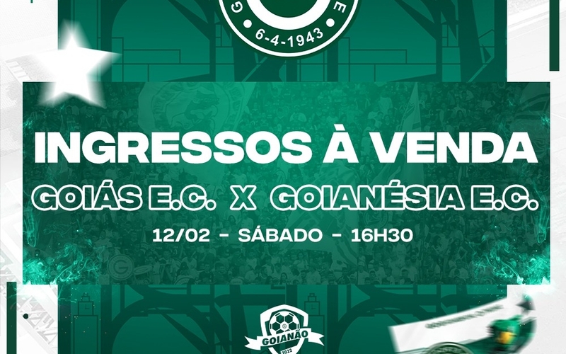 Venda de ingressos: Goiás x Goianésia