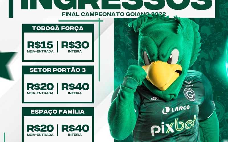 Ingressos: Goiás x Atlético Goianiense