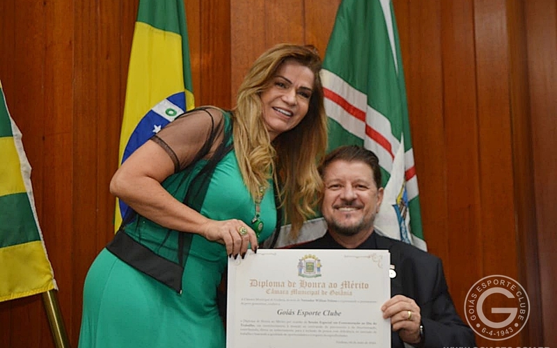 Goiás E.C. recebe diploma da Câmara de Vereadores