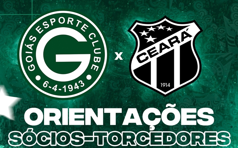 Goiás x Ceará – Domingo 12/06/2022 - Orientações Sócios-Torcedores
