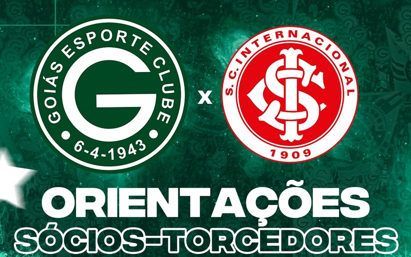 Goiás x Inter – Quarta 15/06/2022 - Orientações Sócios-Torcedores