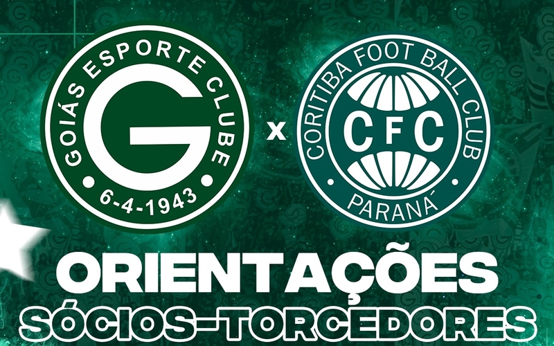 Goiás x Coritiba – Sábado 30/07/2022 - Orientações Sócios-Torcedores