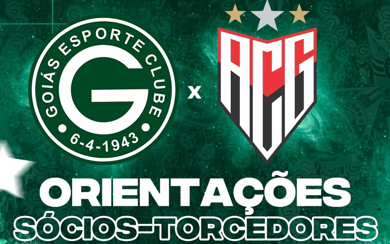 Goiás x Atlético Goianiense – Sábado 27/08/2022 - Orientações Sócios-Torcedores