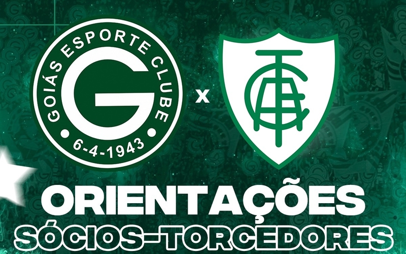 Goiás x América (MG) - Quarta 26/10/2022 - Orientações Sócios-Torcedores