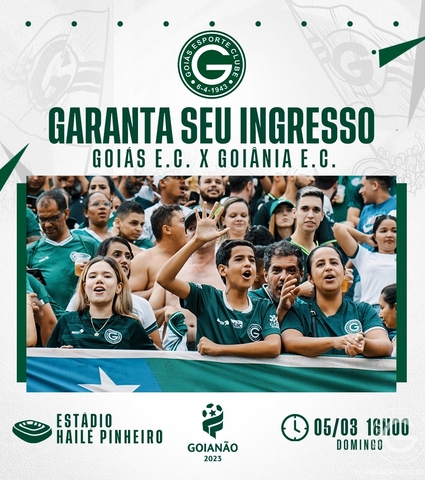 Ingressos para Goiás x Goiânia - 05/03/2023 16h