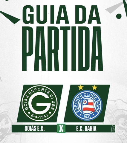 Goiás x Bahia vai começar! Confira o Guia da Partida em 07/10/2023