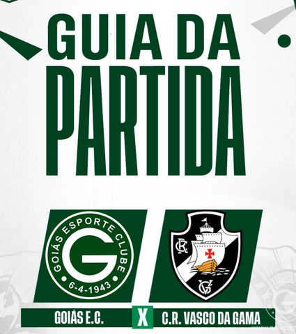 Goiás x Vasco vai começar! Confira o Guia da Partida em 29/10/2023