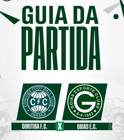 Coritiba x Goiás vai começar! Confira o Guia da Partida em 05/11/2023