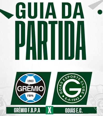 Grêmio x Goiás vai começar! Confira o Guia da Partida em 30/11/2023