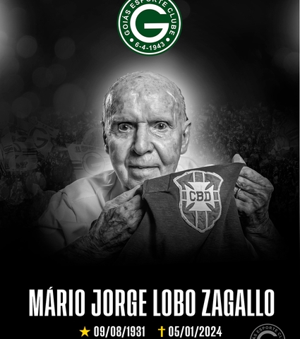 NOTA DE PESAR - MÁRIO JORGE LOBO ZAGALLO