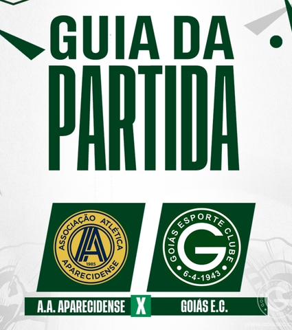 Aparecidense x Goiás vai começar! Confira o Guia da Partida em 27/01/2024