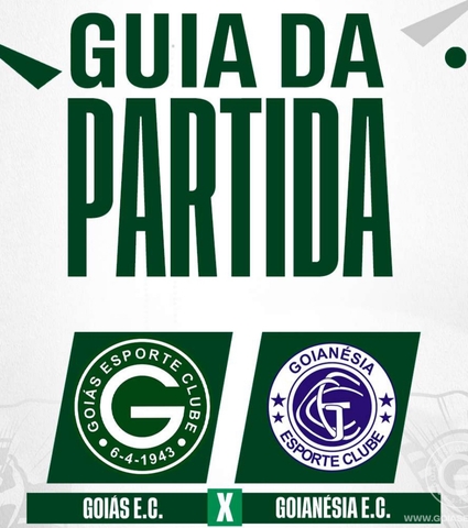 Goiás X Goianésia vai começar! Confira o Guia da Partida em 14/02/2024