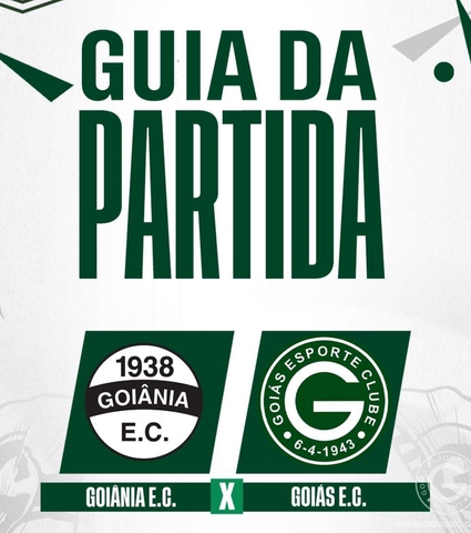 Goiânia x Goiás vai começar! Confira o Guia da Partida em 02/03/2024