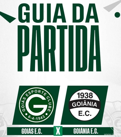 Goiás X Goiânia vai começar! Confira o Guia da Partida em 10/03/2024