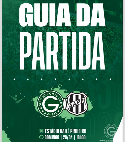 Goiás X Ponte Preta vai começar! Confira o Guia da Partida em 28/04/2024