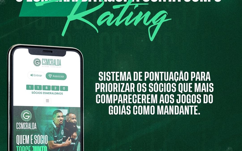 Com objetivo de premiar os torcedores mais assíduos, Goiás implementa sistema de rating no programa de sócios