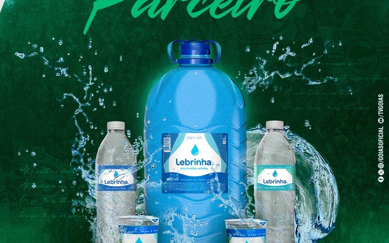 Goiás E.C. e Águas Lebrinha anunciam acordo para fornecimento de água mineral