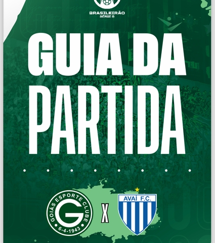 Goiás X Avaí vai começar! Confira o Guia da Partida em 13/09/2024