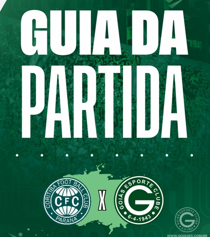 Coritiba X Goiás vai começar! Confira o Guia da Partida em 27/09/2024