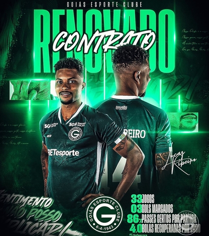 LUCAS RIBEIRO SEGUE NO VERDÃO!