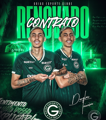 Goiás renova com o Douglas Teixeira para a próxima temporada