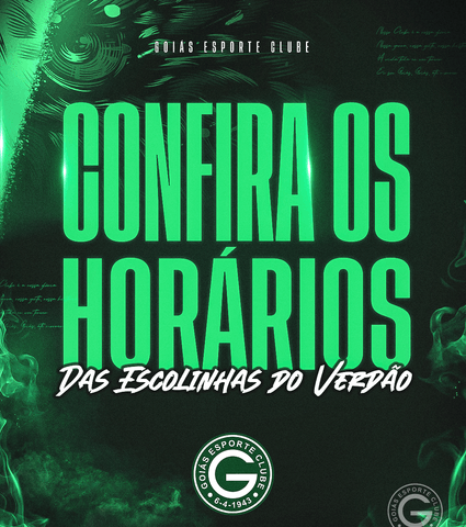 CONFIRA OS HORÁRIOS DAS TURMAS DE ESCOLINHA DO VERDÃO