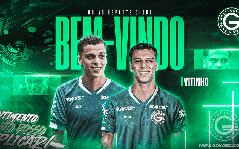 Goiás anuncia a contração do meio-campista Vitinho