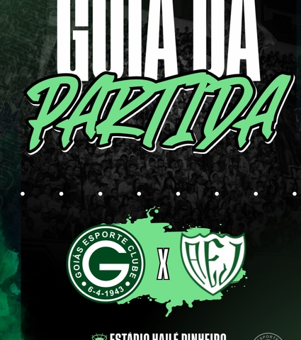 Goiás X Jataiense vai começar! Confira o Guia da Partida em 28/01/2025