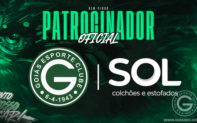 Goiás Esporte Clube anuncia parceria com Sol Colchões e Estofados