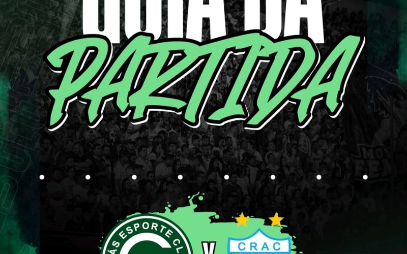 GOIÁS E.C x CRAC vai começar! Confira o Guia da Partida em 02/03/2025 vai começar! Confira o Guia da Partida em 05/03/2025