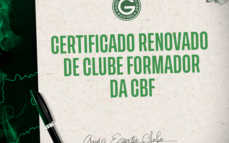 Goiás Esporte Clube tem renovado o selo de Clube Formador da CBF: compromisso com o futuro do futebol