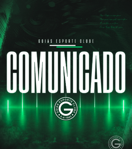 Nota oficial: Goiás X Athletic - MG